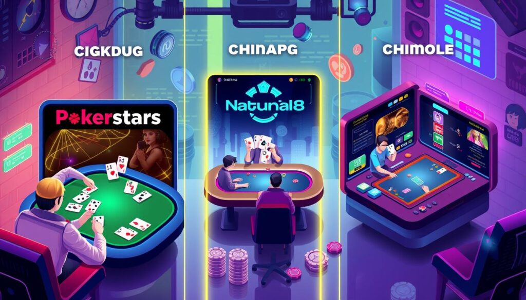 Pokerstars, Natural8, CoinPoker的比較