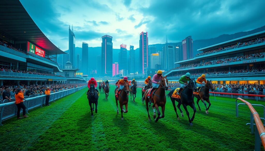 香港賽馬場景