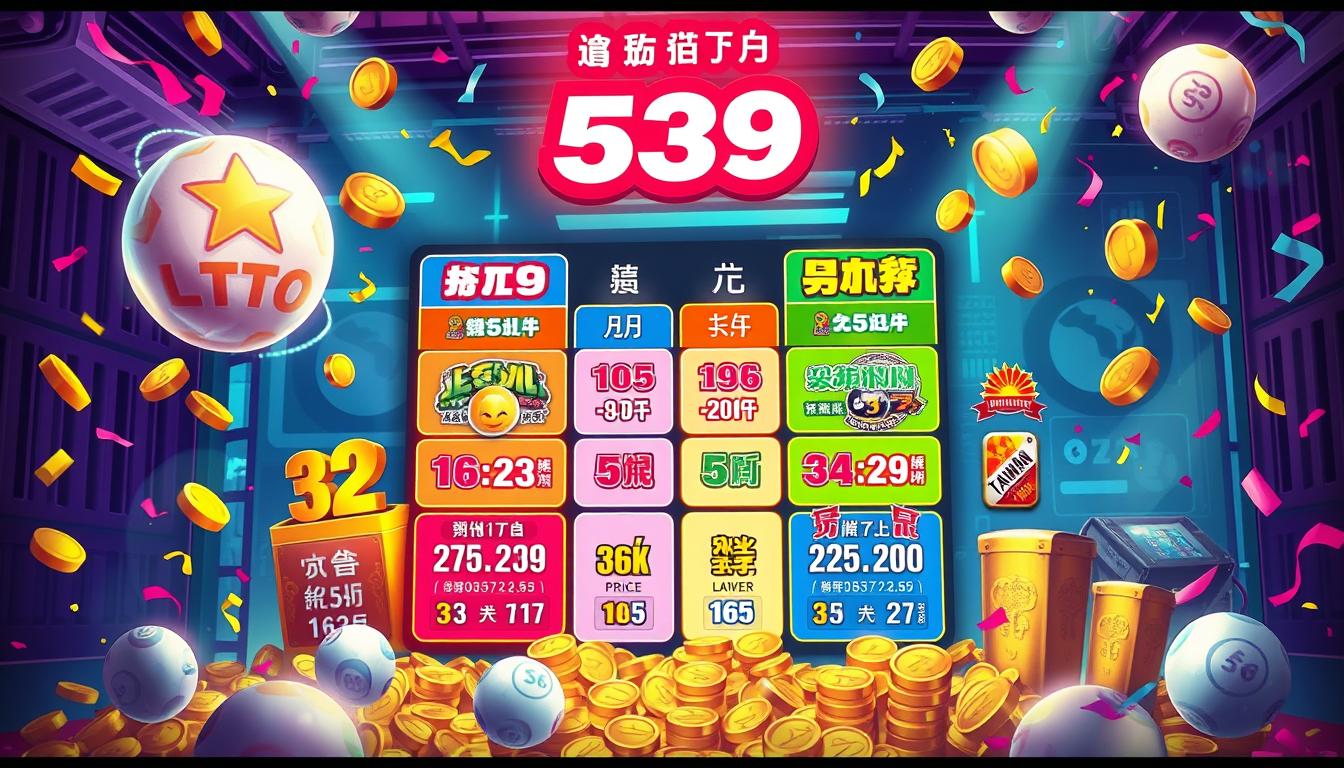 台灣今彩539獎金種類